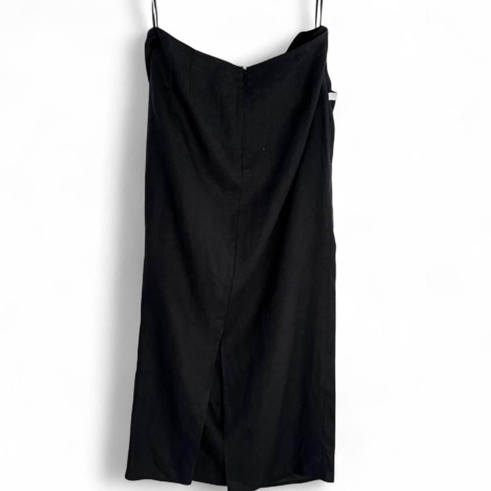Reformation Black Pencil Skirt with White Trim - Picture 4 of 6